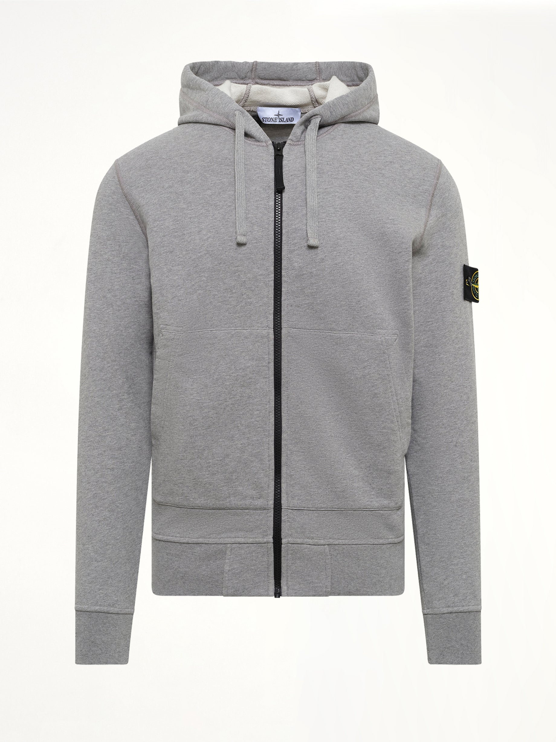 6100061 Organic Cotton Hoodie in Melange Grey