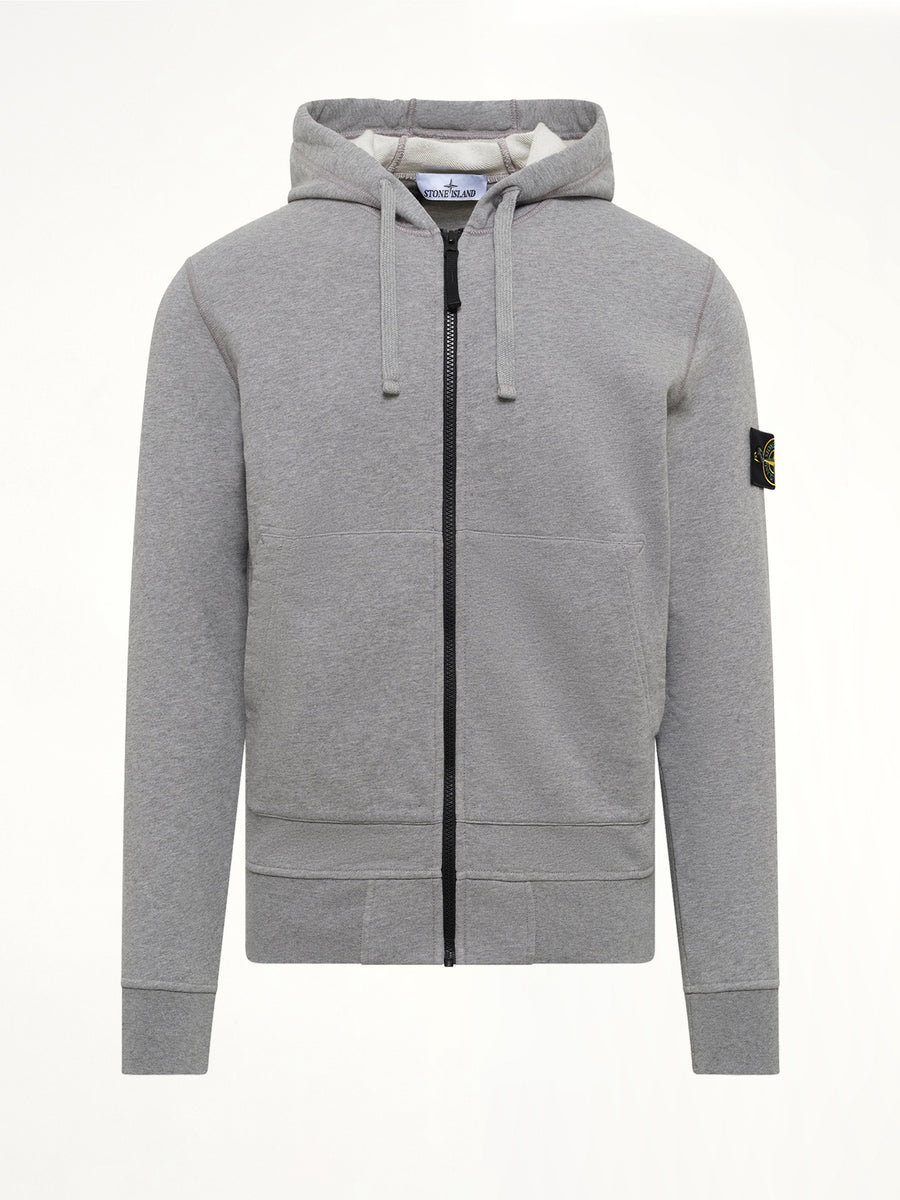 6100061 Organic Cotton Hoodie in Melange Grey