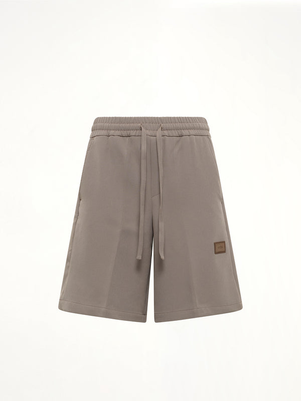 Amiri Patch Cady Track Short in Dark Sand