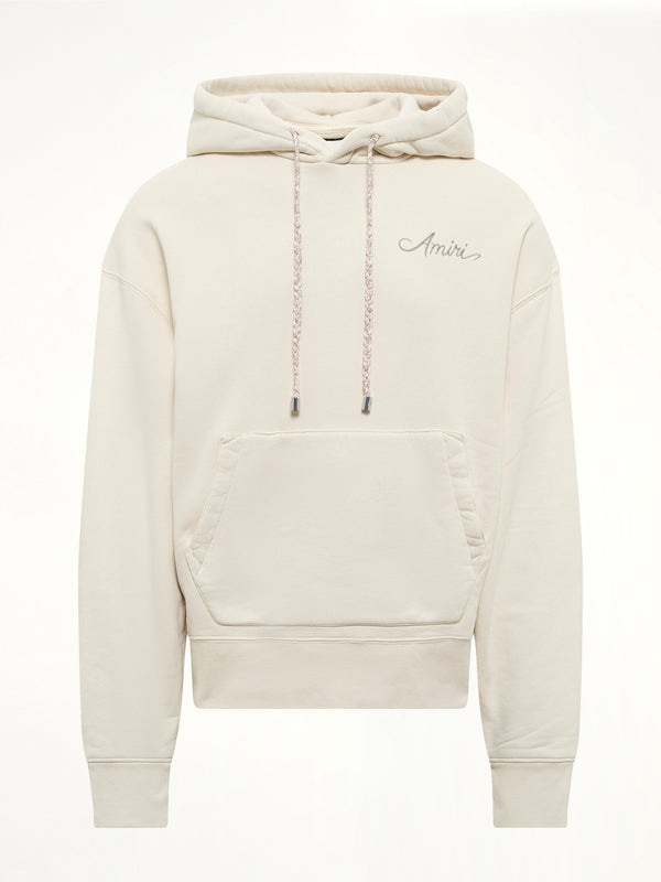MA Check Patch Hoodie in Alabaster