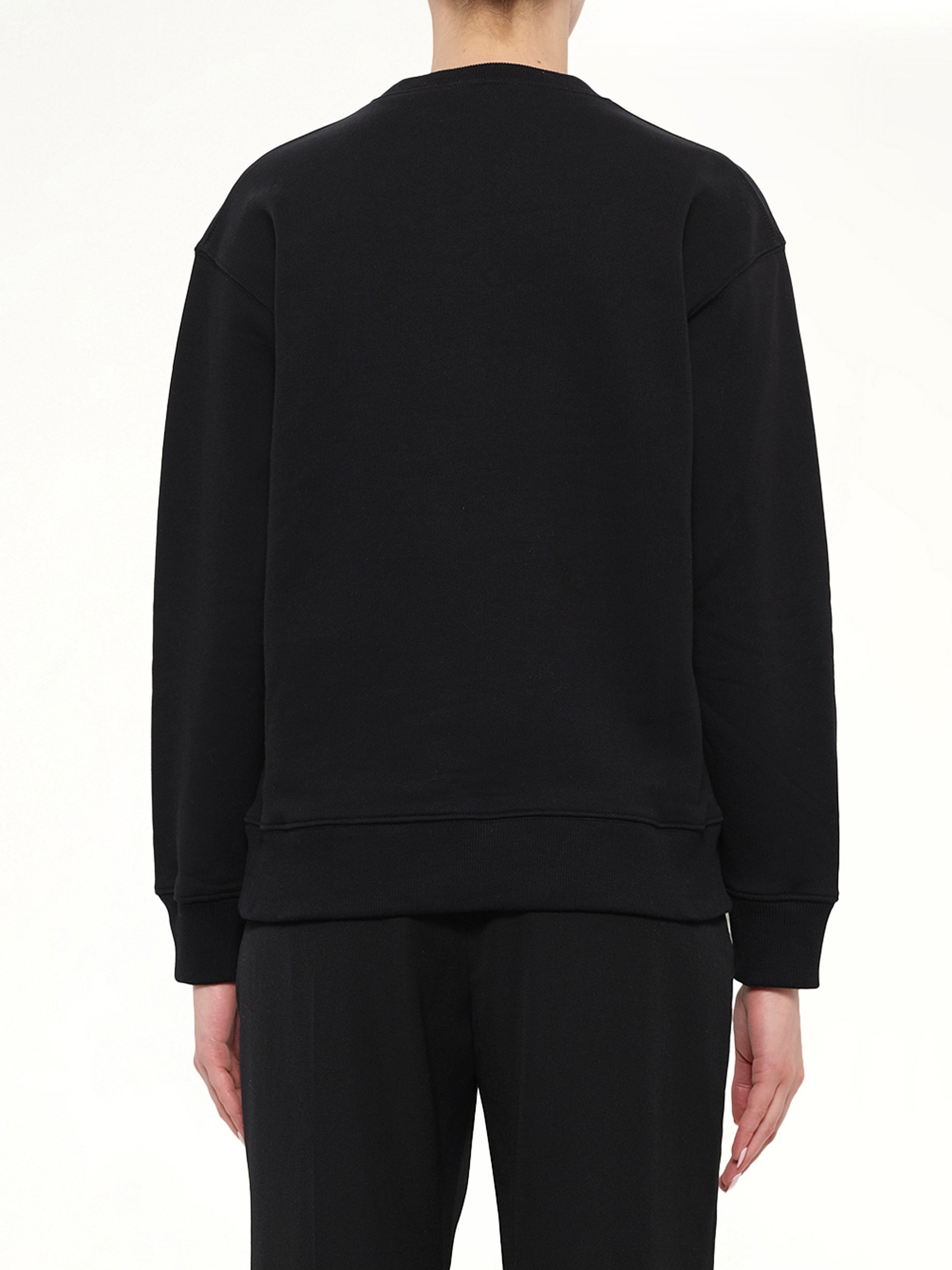 Embroidered Logo Sweatshirt in Black