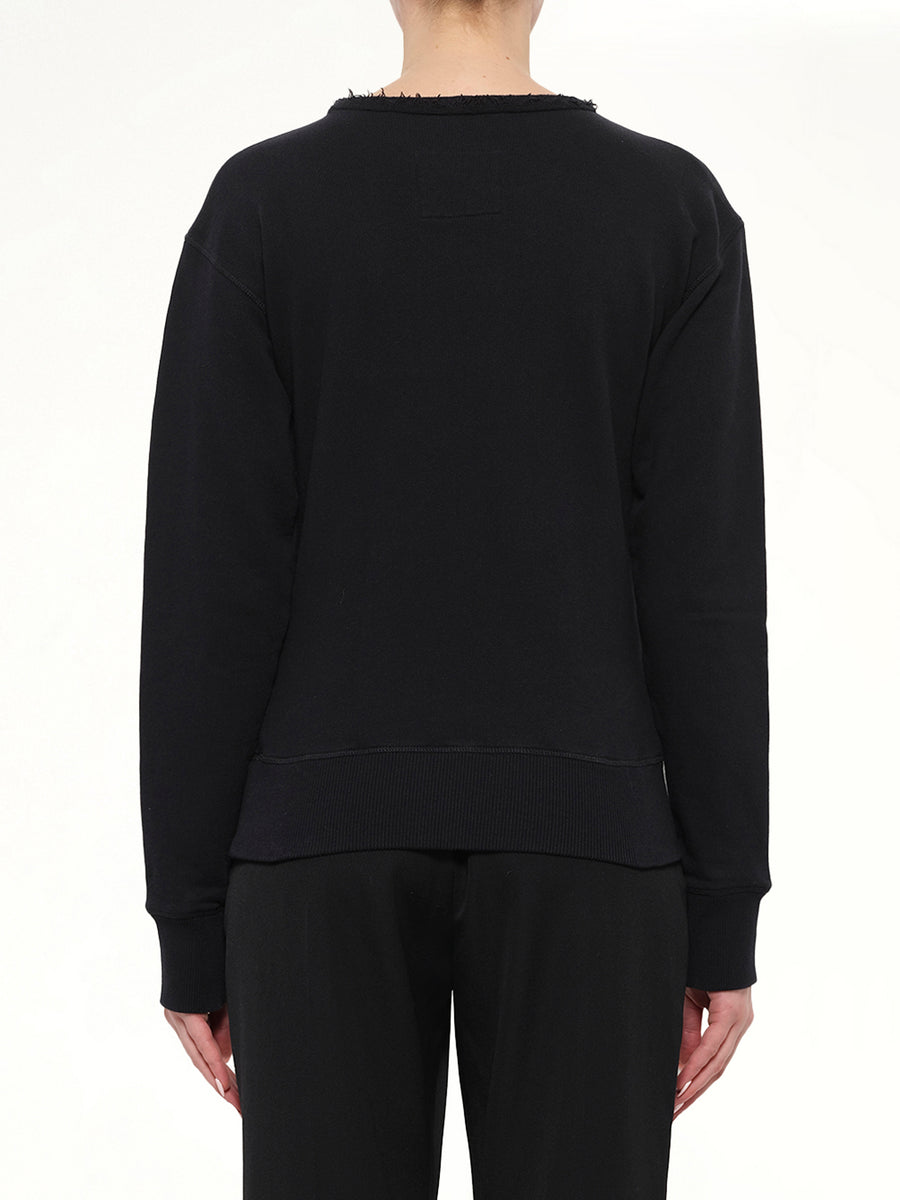 Logo Pocket Sweat in Black