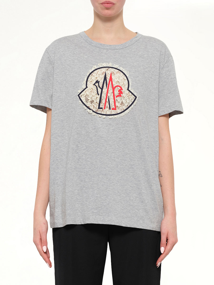 Moncler T-Shirt in Grey