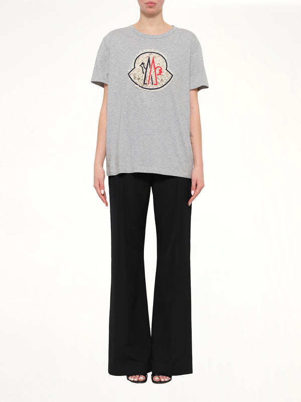 Moncler T-Shirt in Grey