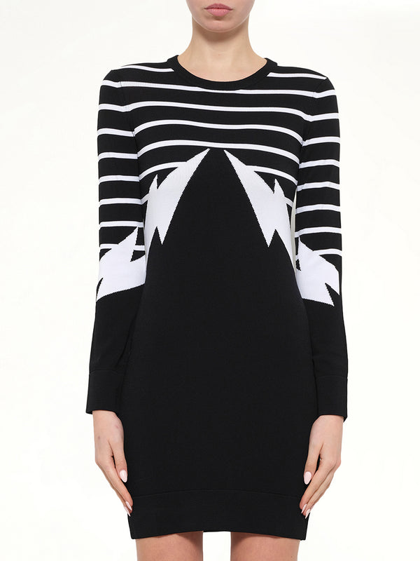 Neil Barrett Knit Dress in Black