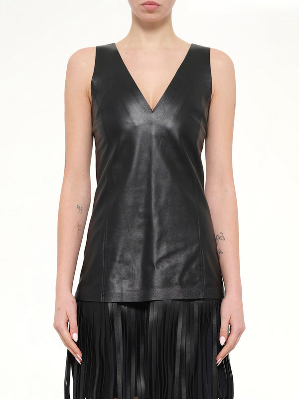 Neil Barrett Leather Jacket in Black