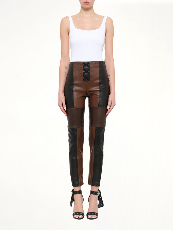 Neil Barrett Leather Pants in Black
