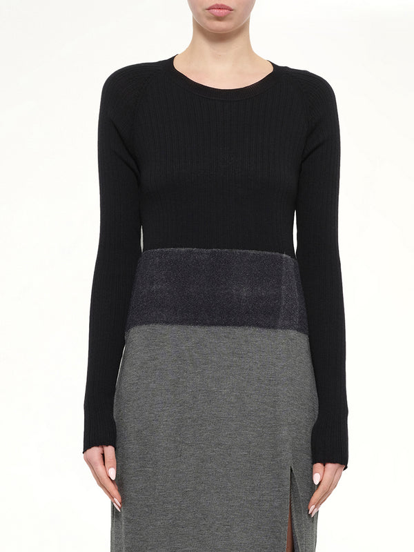 Neil Barrett Woven Dress in Black
