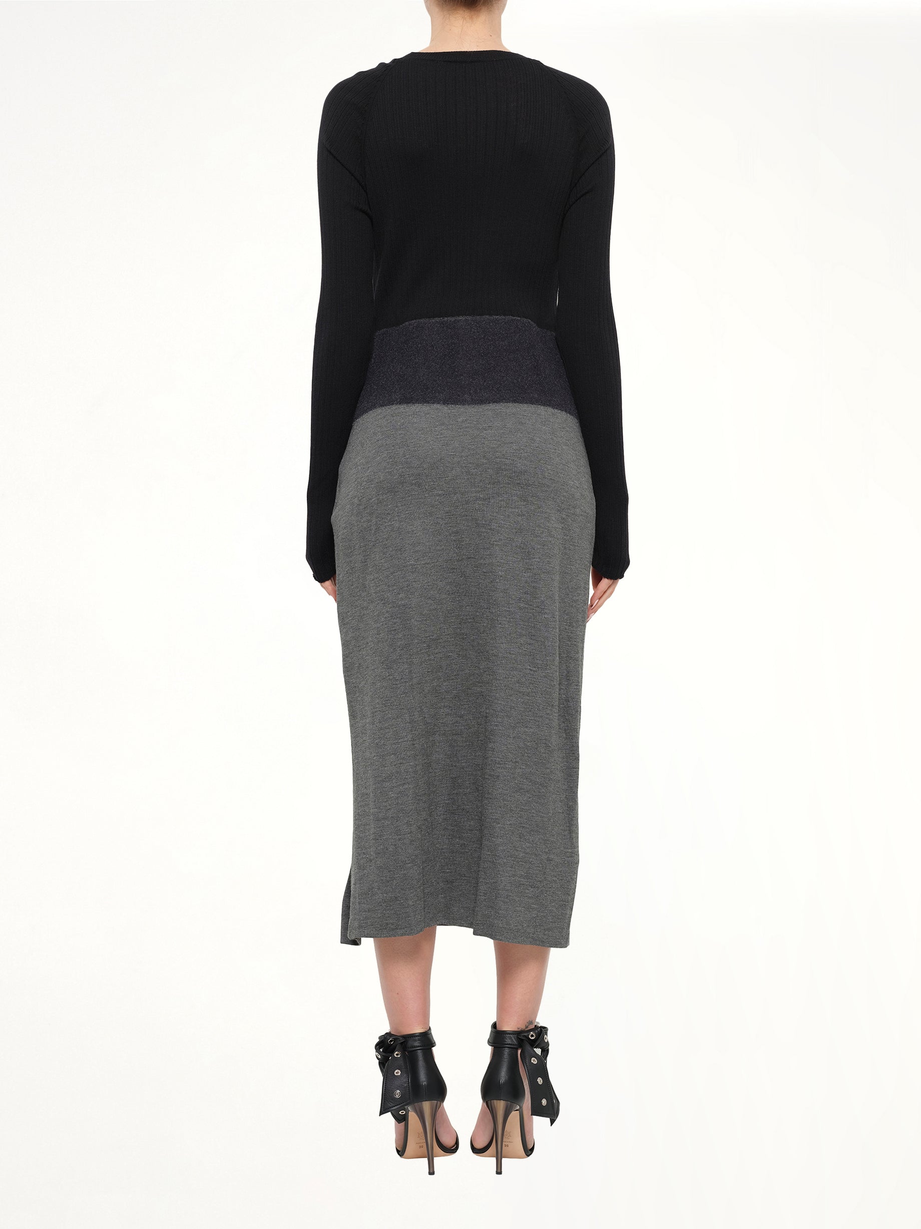 Neil Barrett Woven Dress in Black