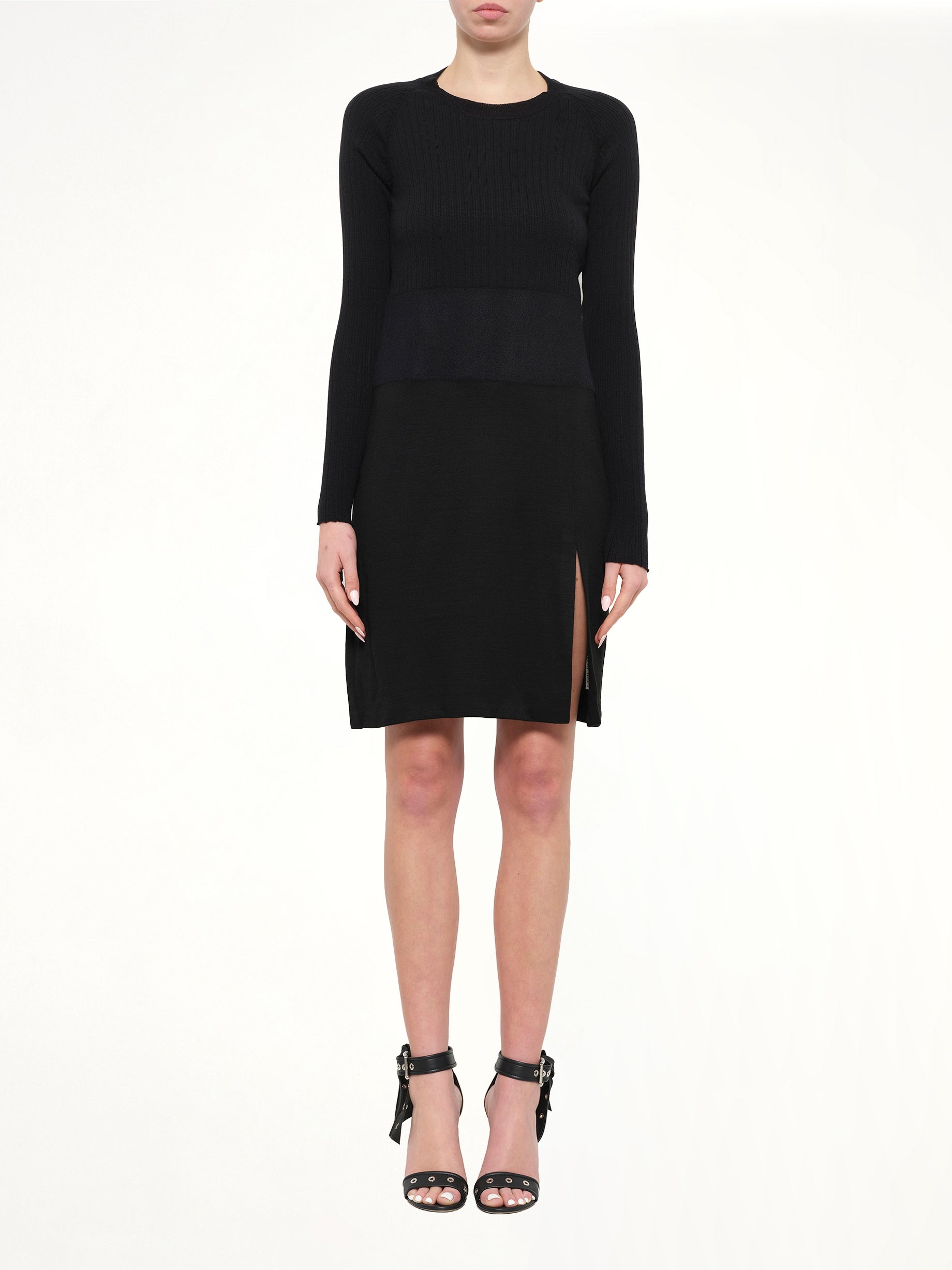 Neil Barrett Woven Dress in Black