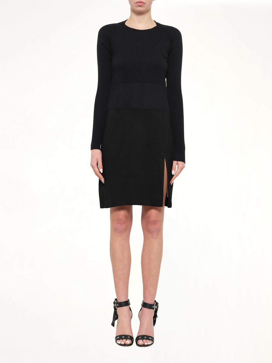 Neil Barrett Woven Dress in Black