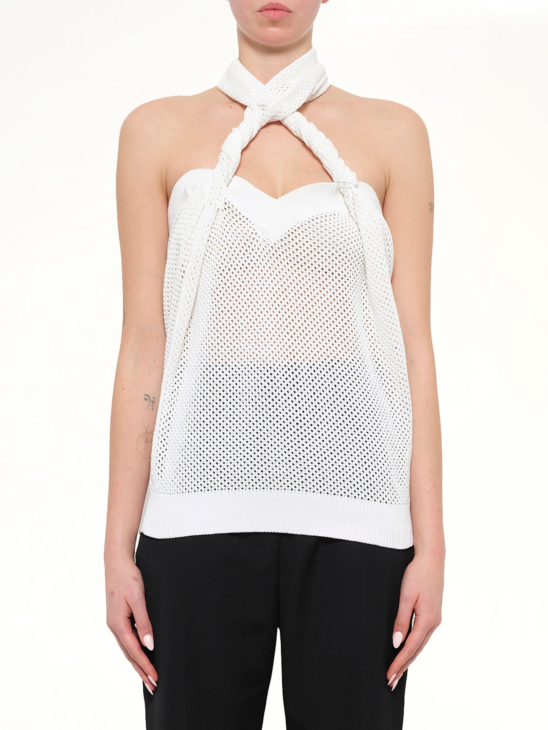 Podium L42 Twisted Top in White