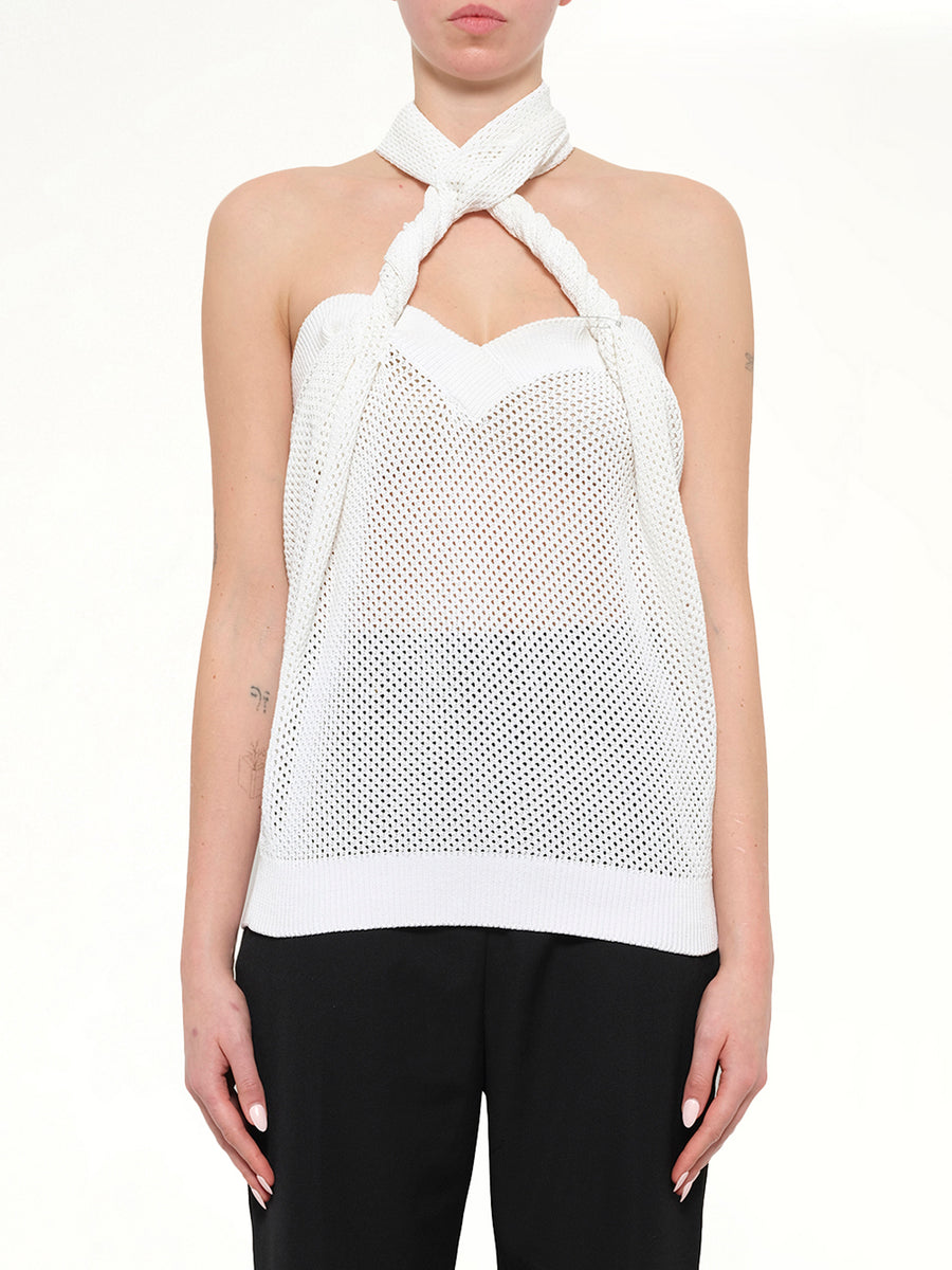 Podium L42 Twisted Top in White