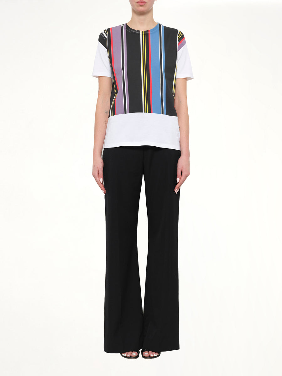 Print Stripe T-Shirt in Mix