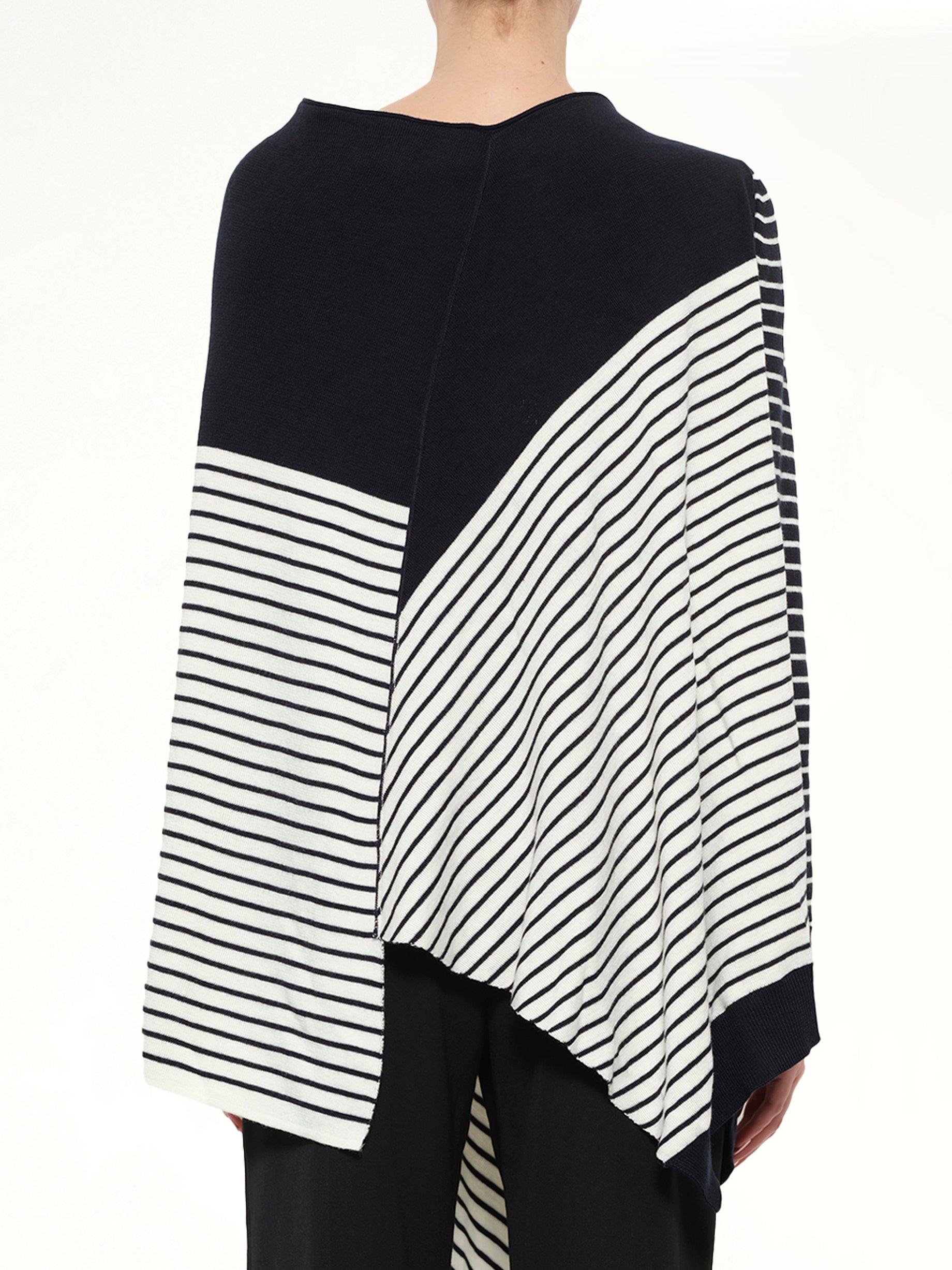 Wrap Knit Skirt in Navy