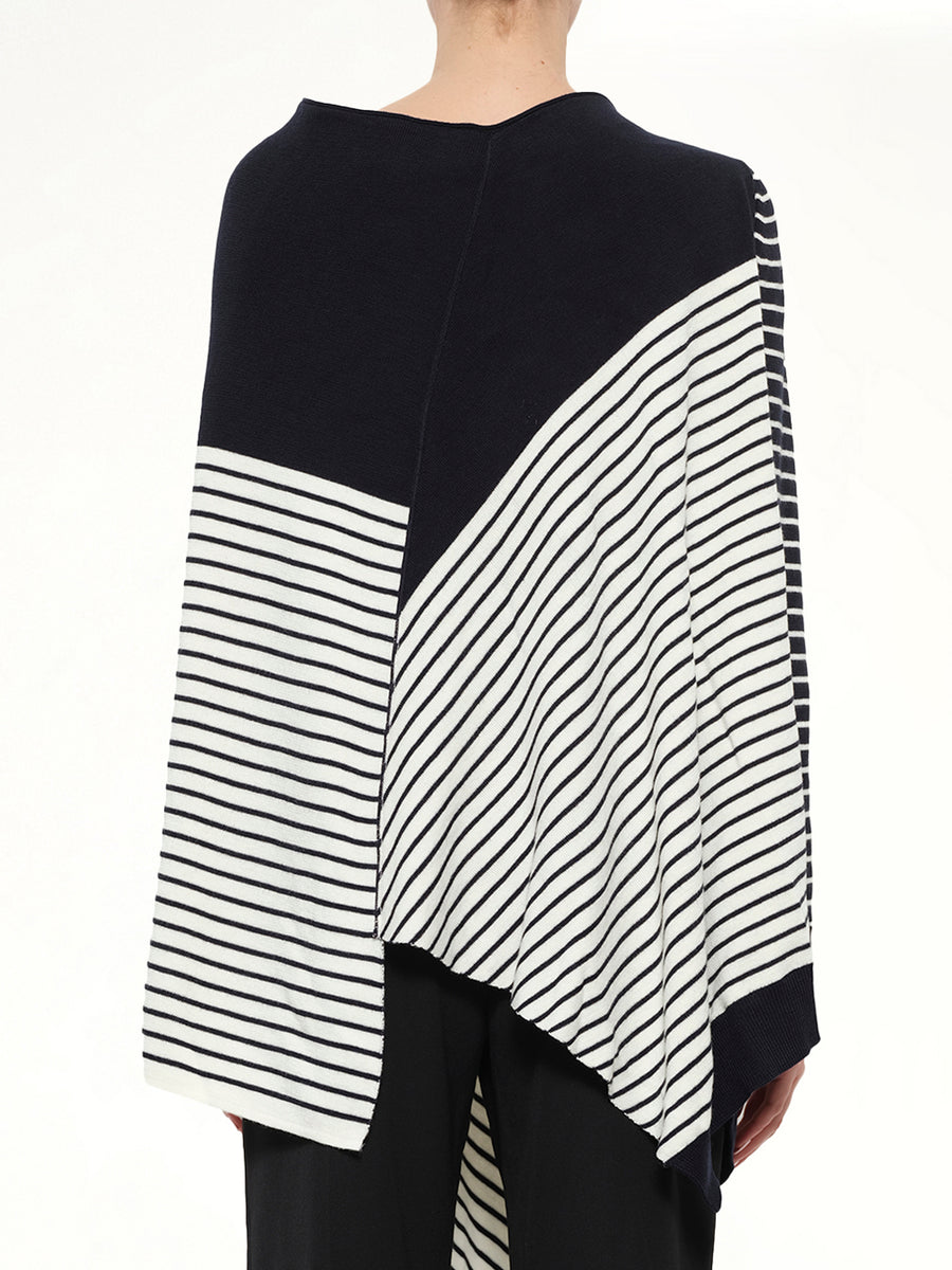 Wrap Knit Skirt in Navy