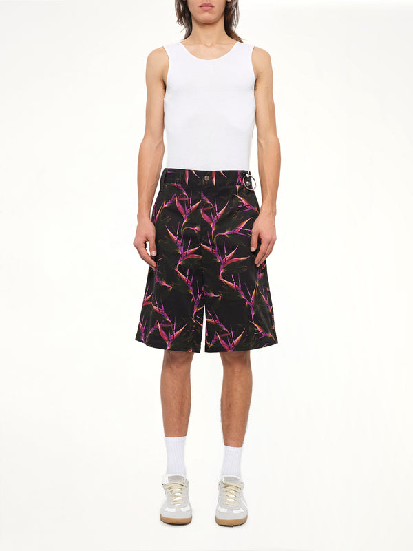 Flower Shorts in Black