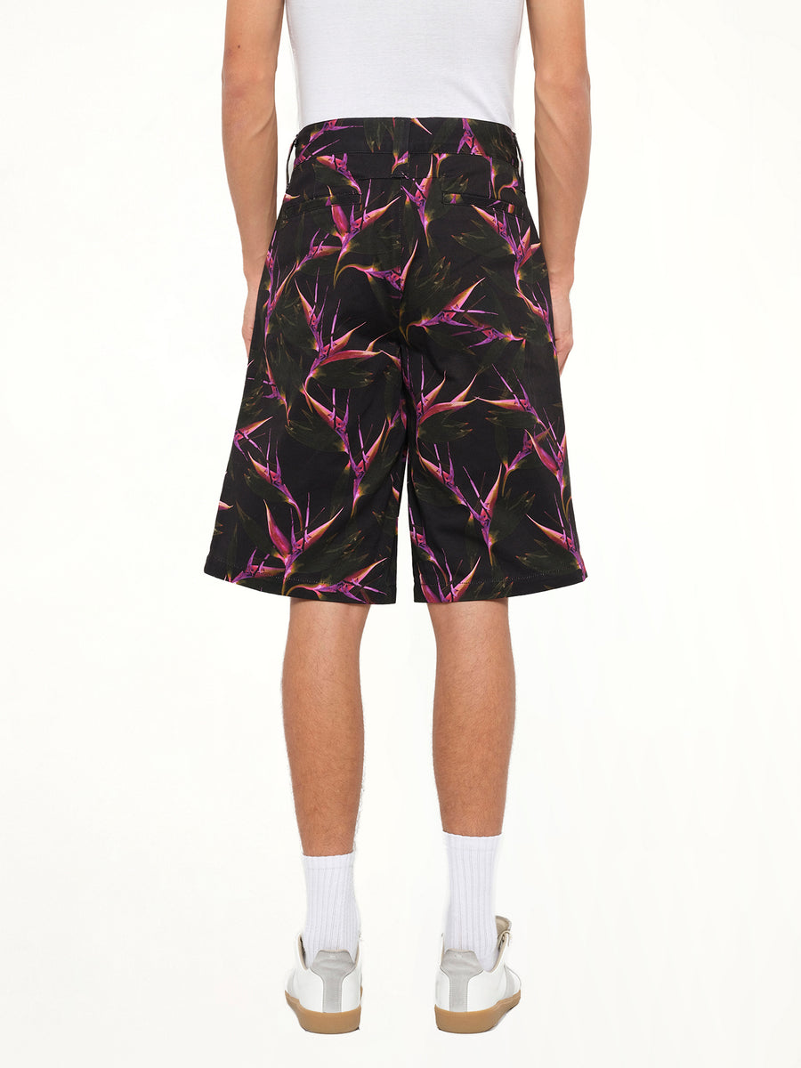 Flower Shorts in Black