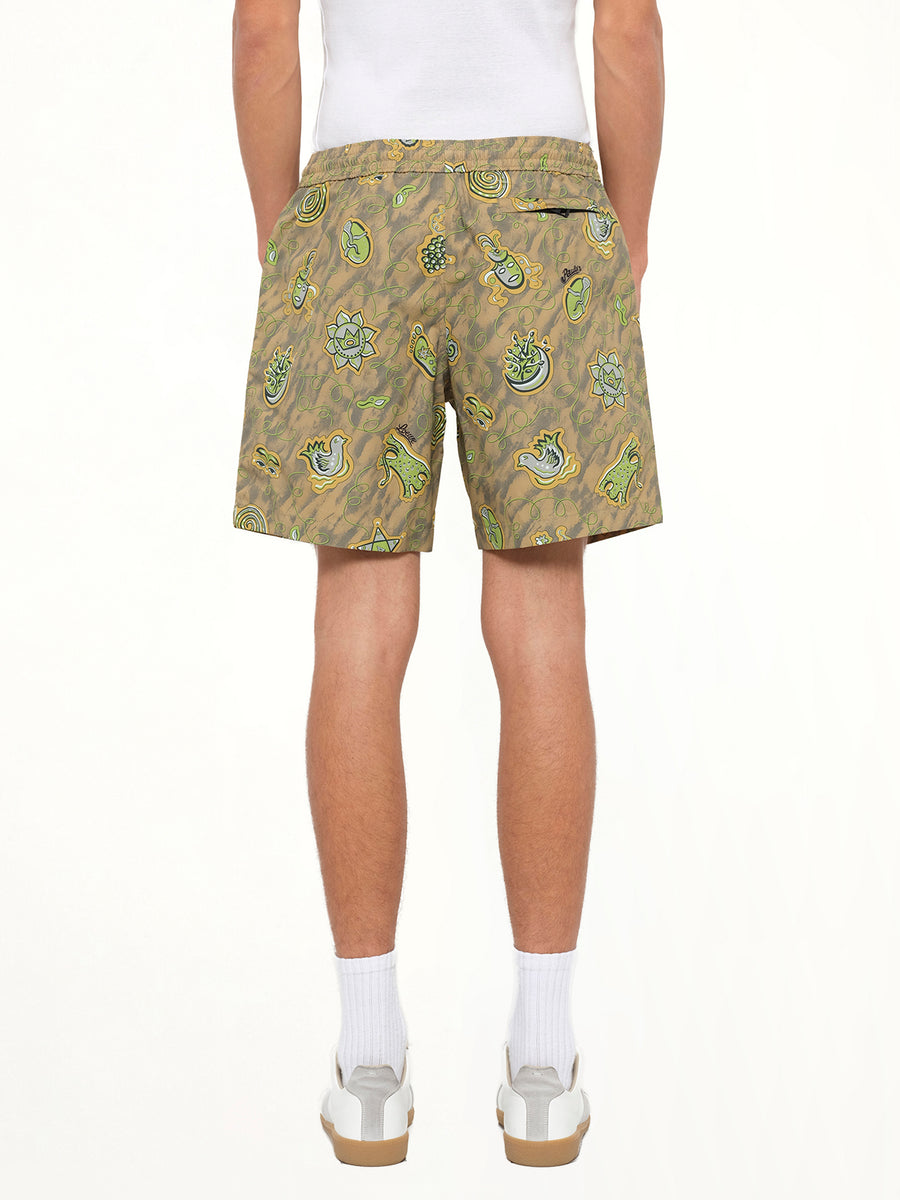 Loewe x Paula Printed Swim Shorts in Green
