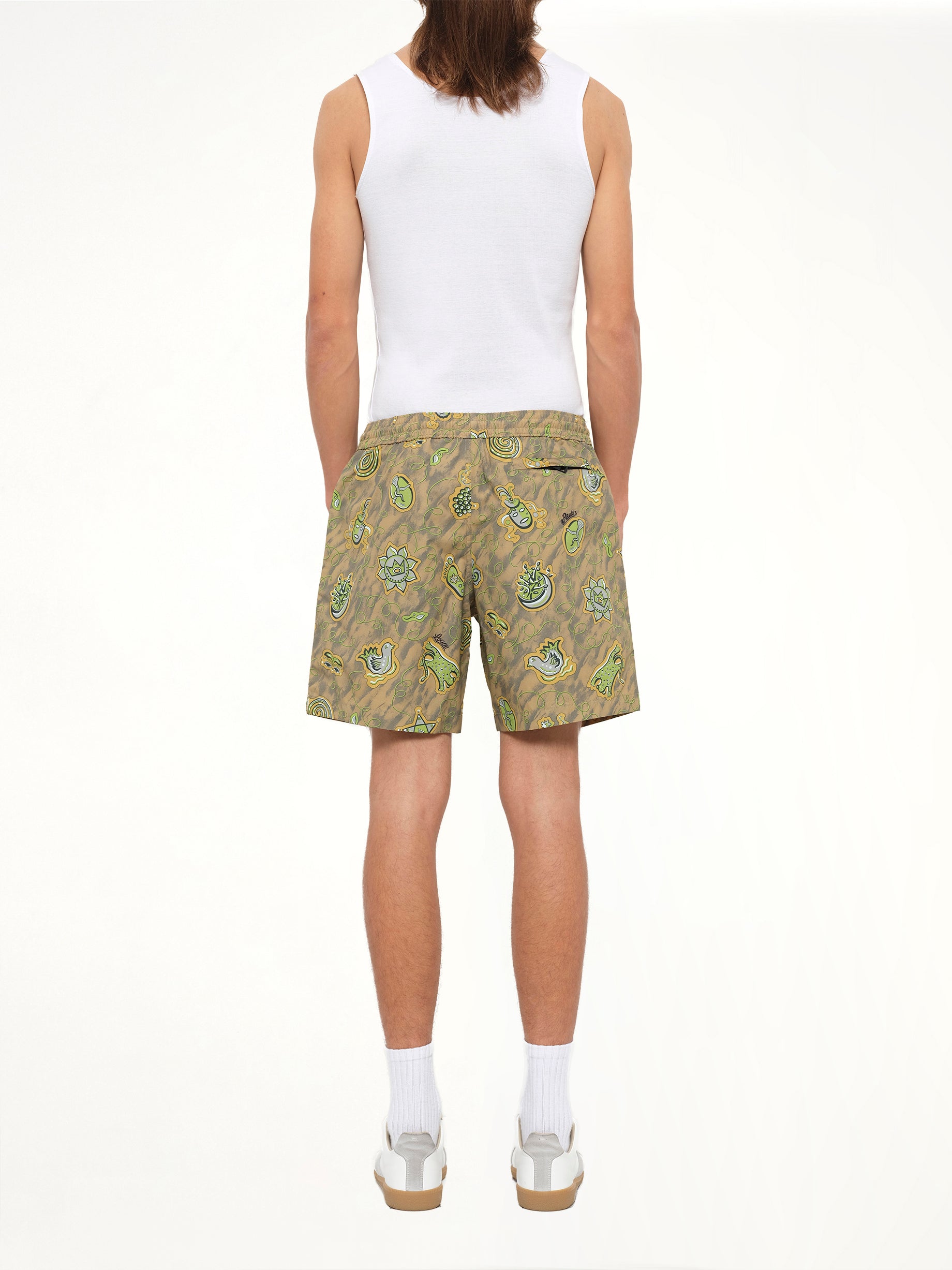 Loewe x Paula Printed Swim Shorts in Green