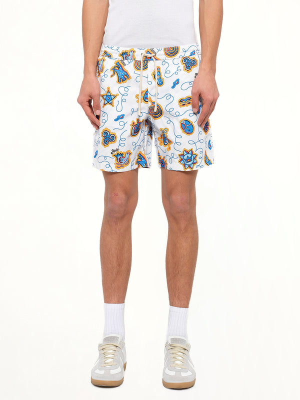 Loewe x Paula Printed Swim Shorts in White