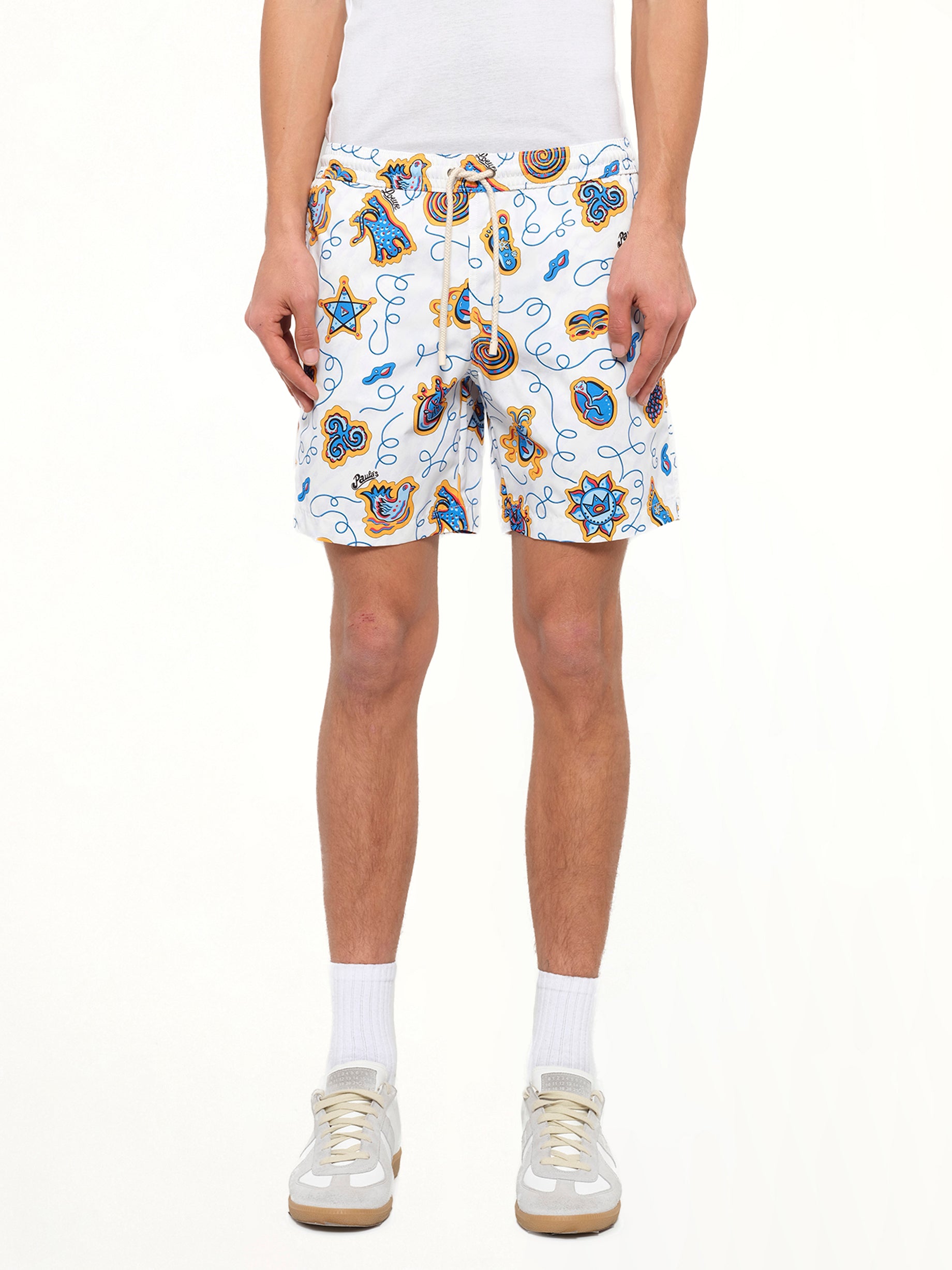 Loewe x Paula Printed Swim Shorts in White