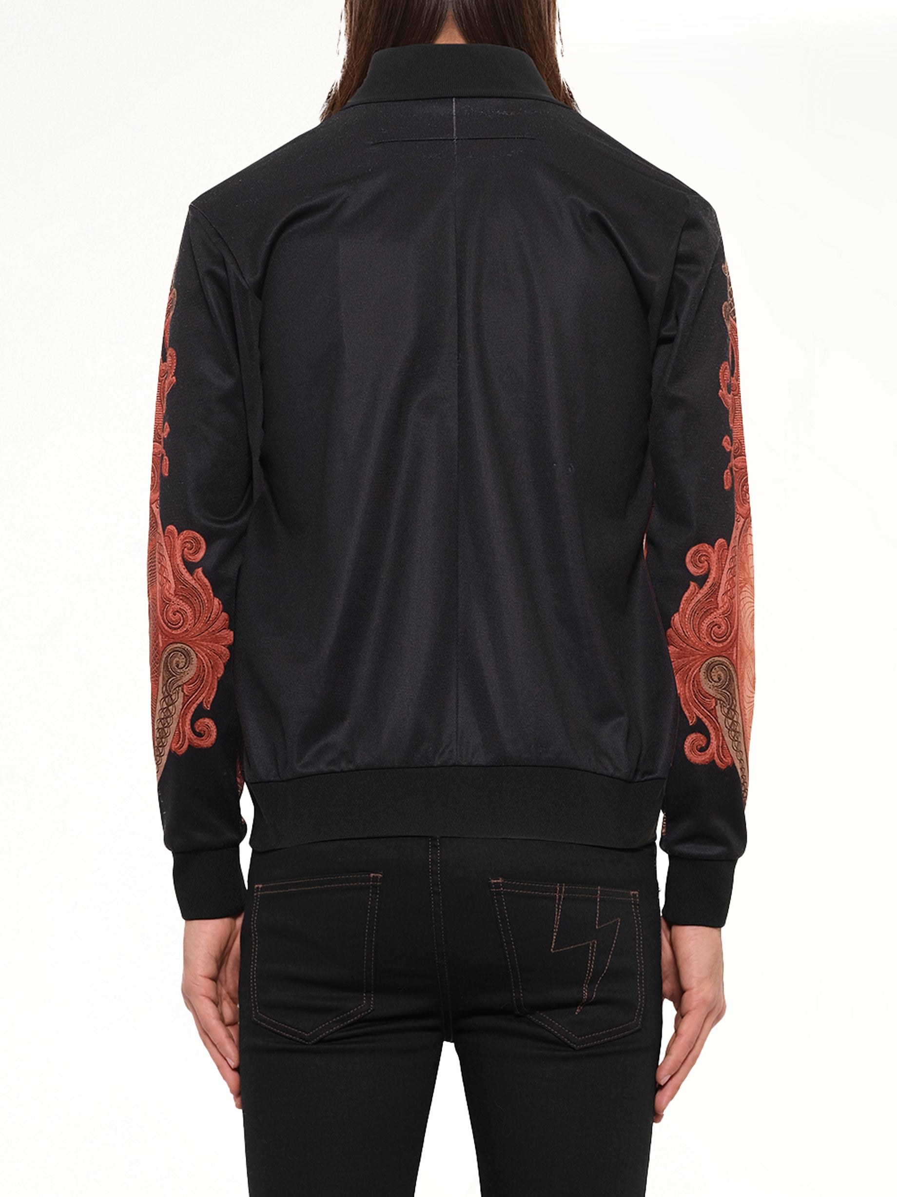 Podium Dollar Zip Jacket in Black