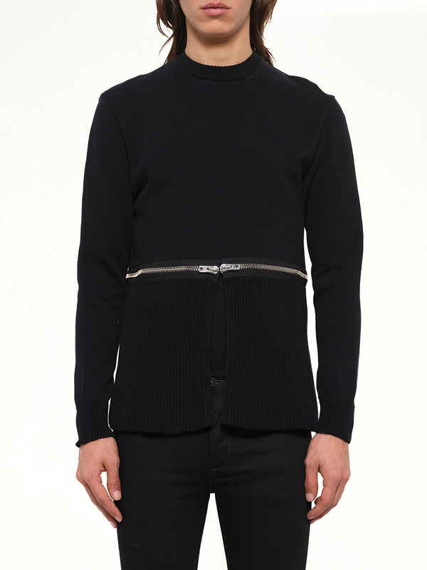Podium Zip Pullover in Black