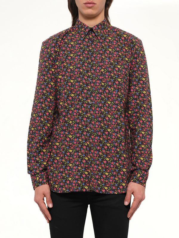 Floral Shirt in Brown
