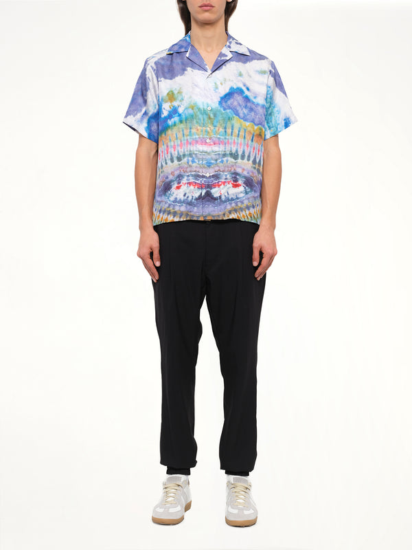 Tie Dye Short Sleeve Shirt in Multicolor