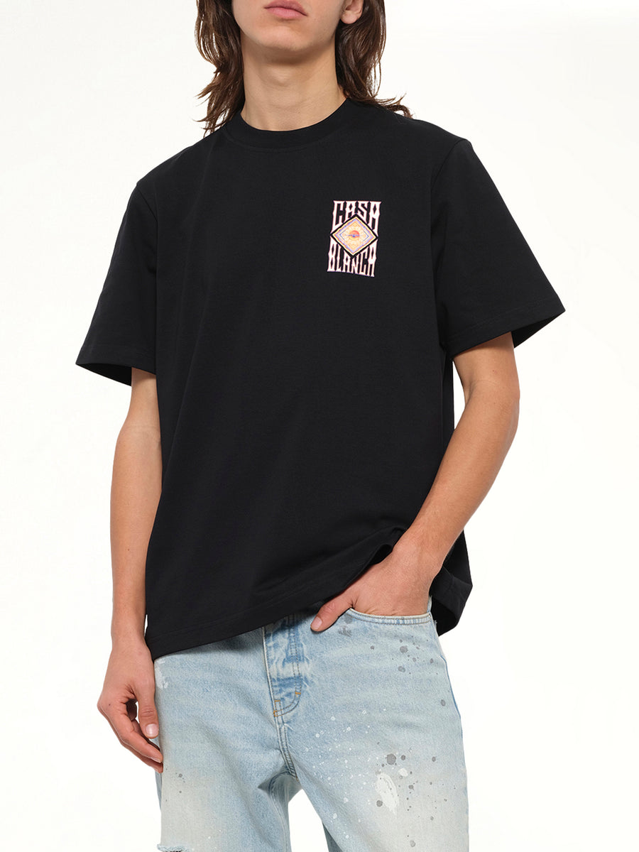 Hermons Mirage Printed Classic T-Shirt in Black