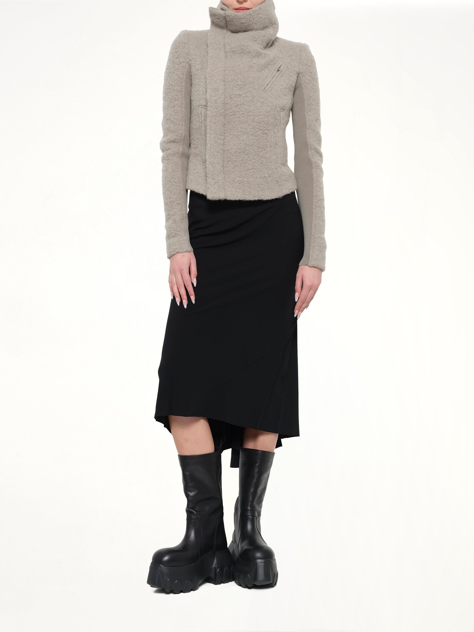 Alpaca Classic Biker in Dark Pearl