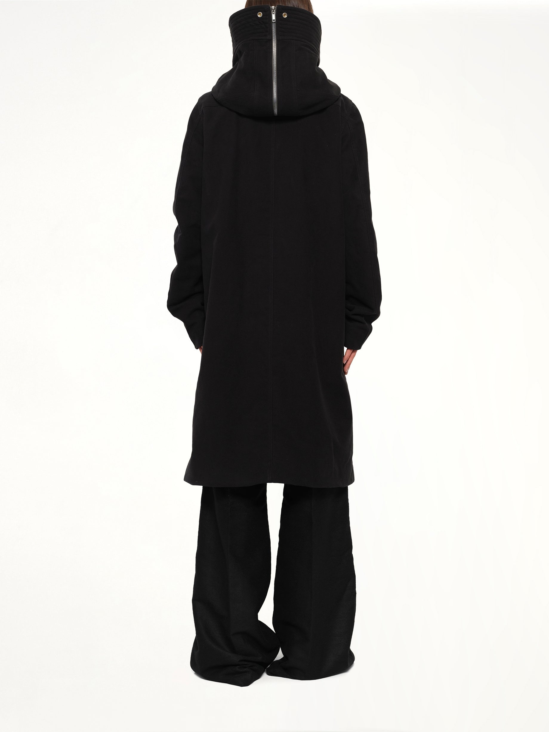Brushed Twill Megaparka in Black