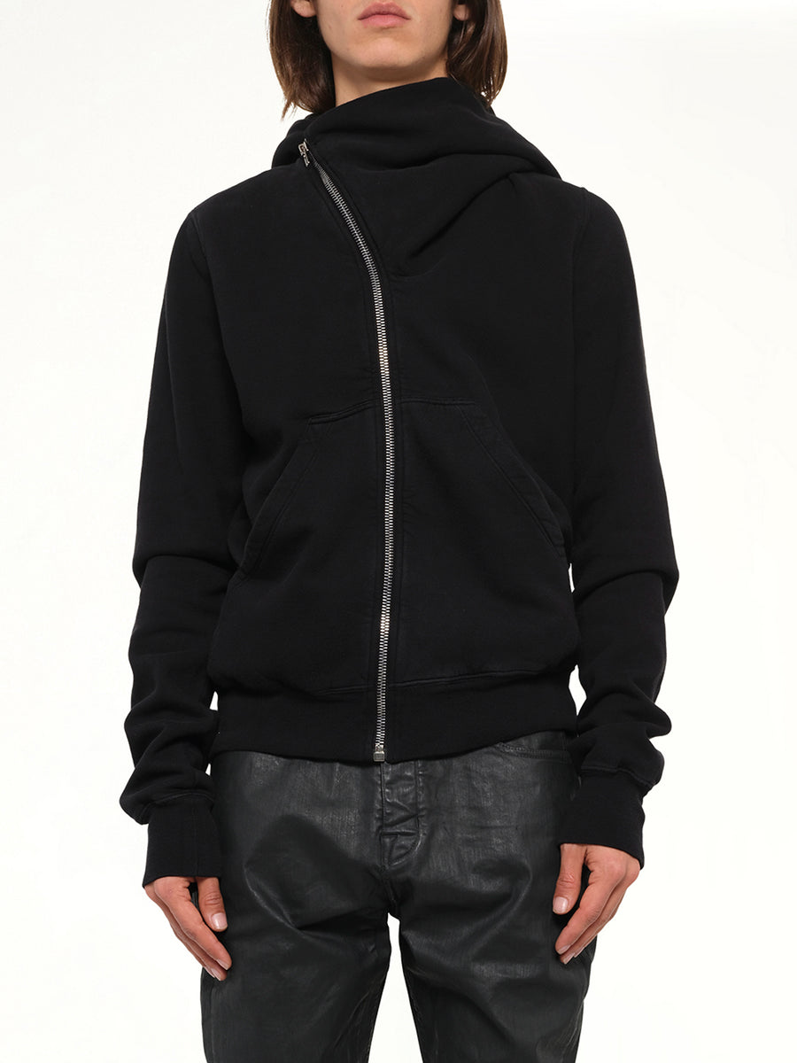 Furka Jersey Mountain Hoodie in Black