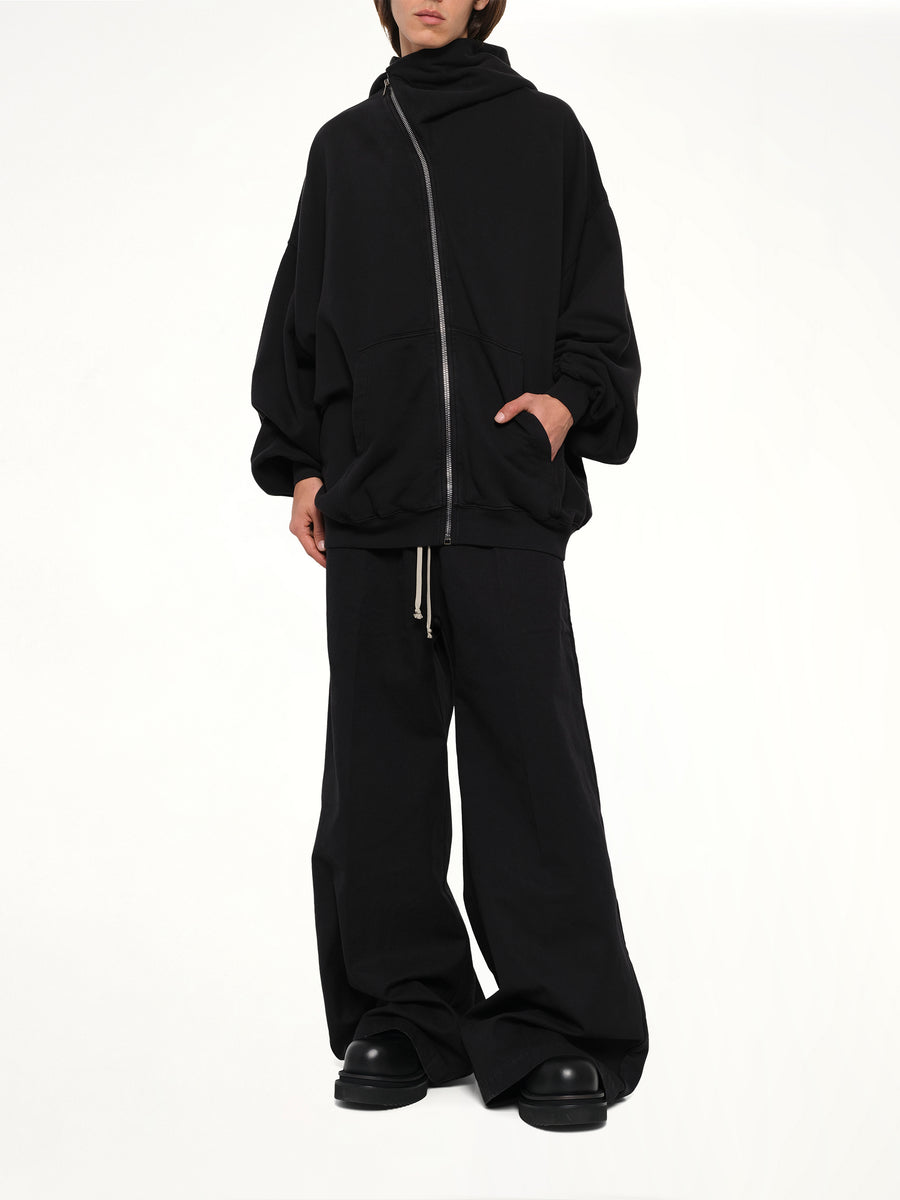 Furka Jersey Mountain Hun Hoodie in Black