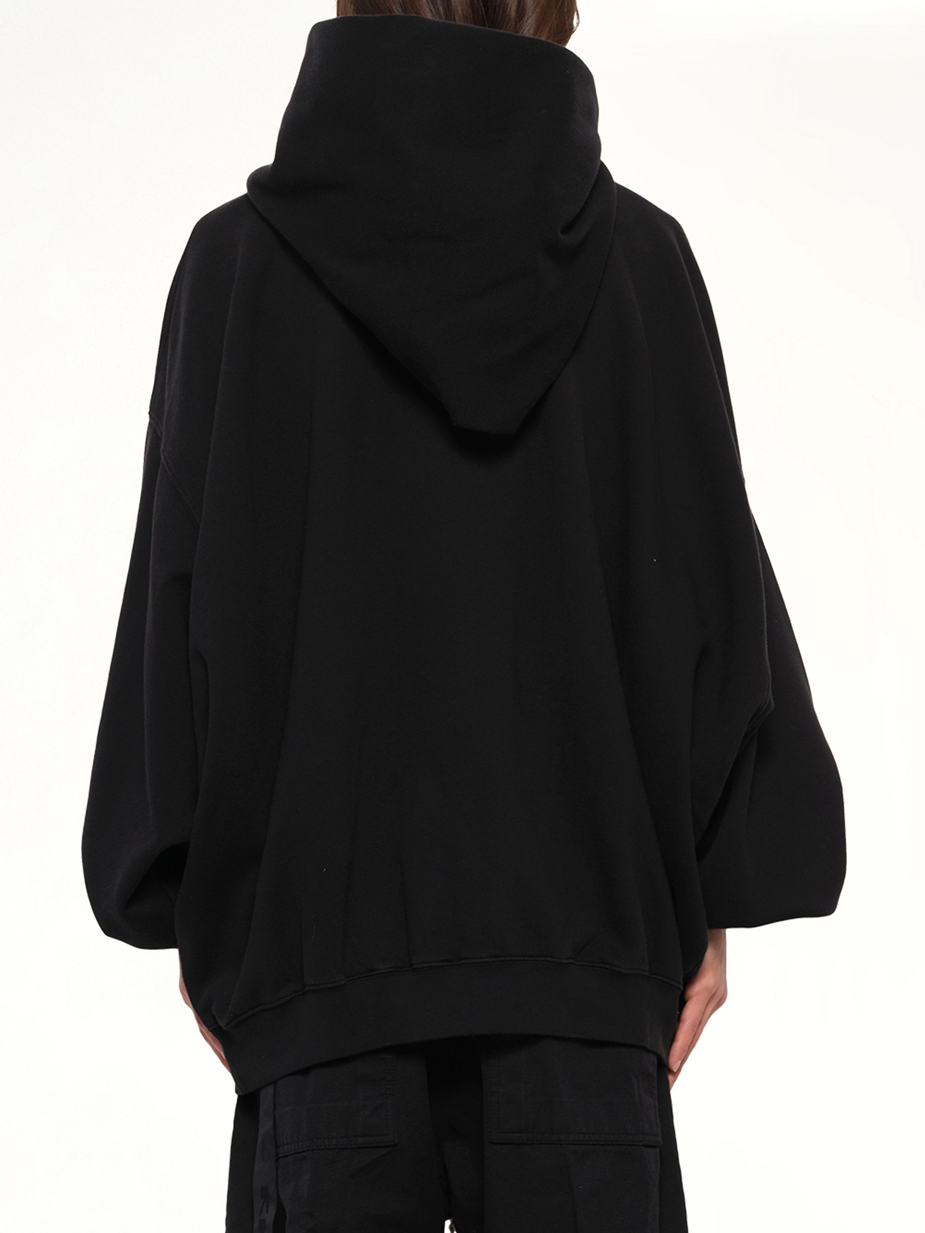 Furka Jersey Mountain Hun Hoodie in Black