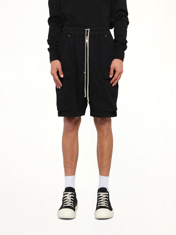 Heavy Jersey Cargobela Shorts in Black