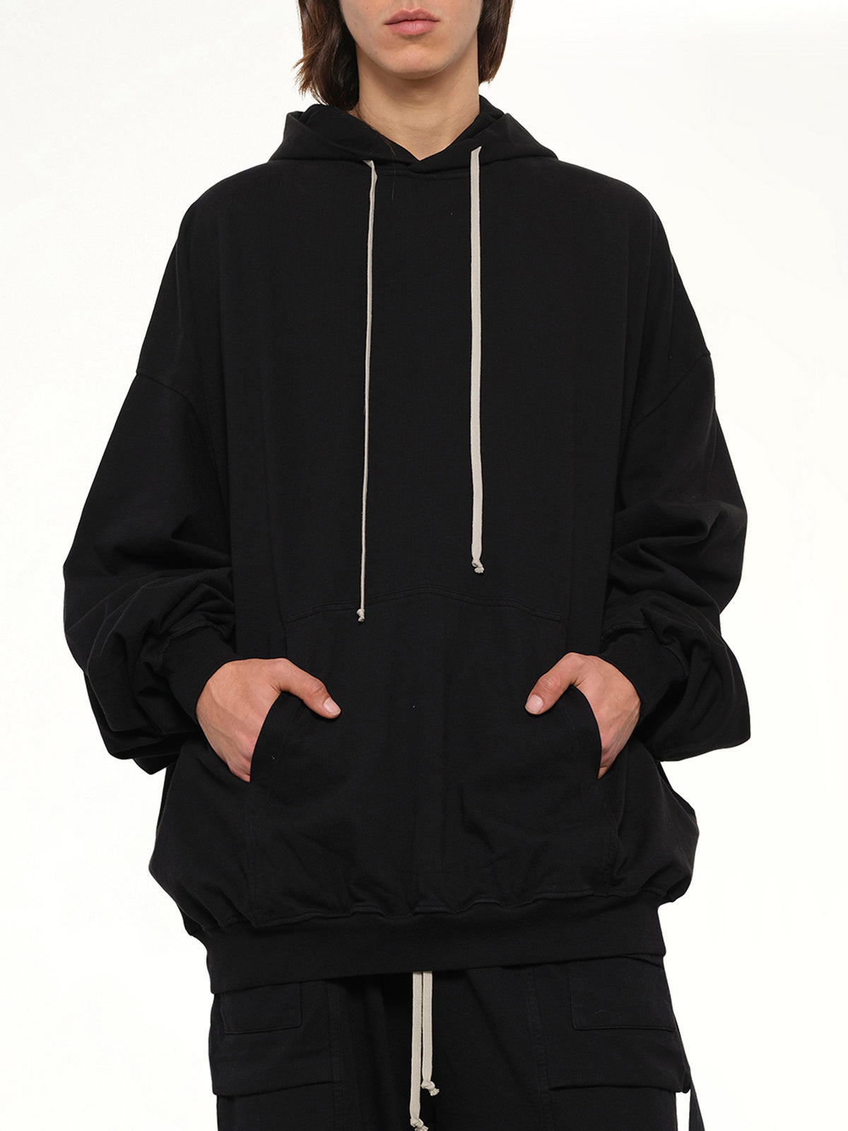 DRK Heavy Jersey Hun Hoodie in Black