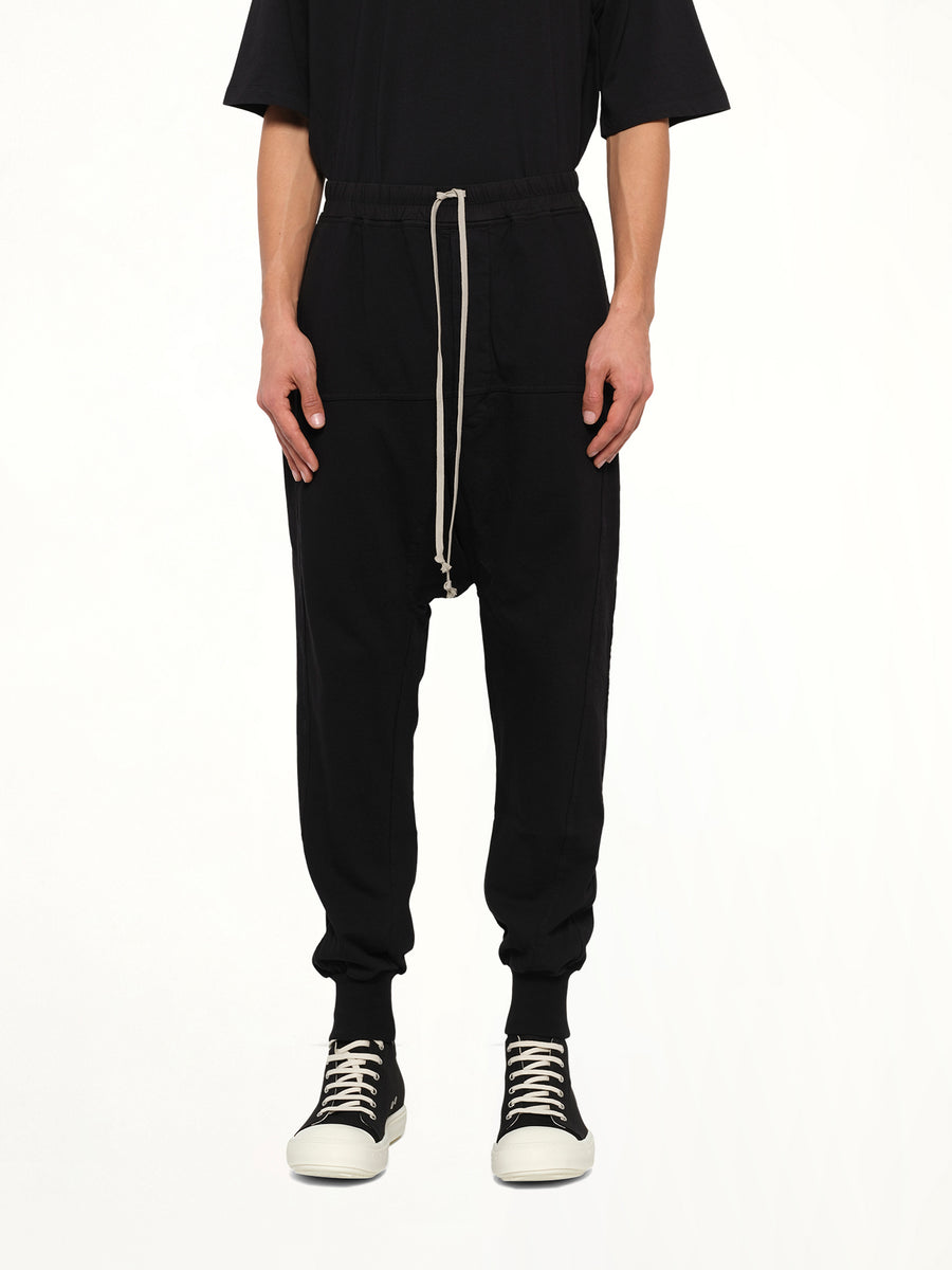 Heavy Jersey Prisoner Drawstring in Black