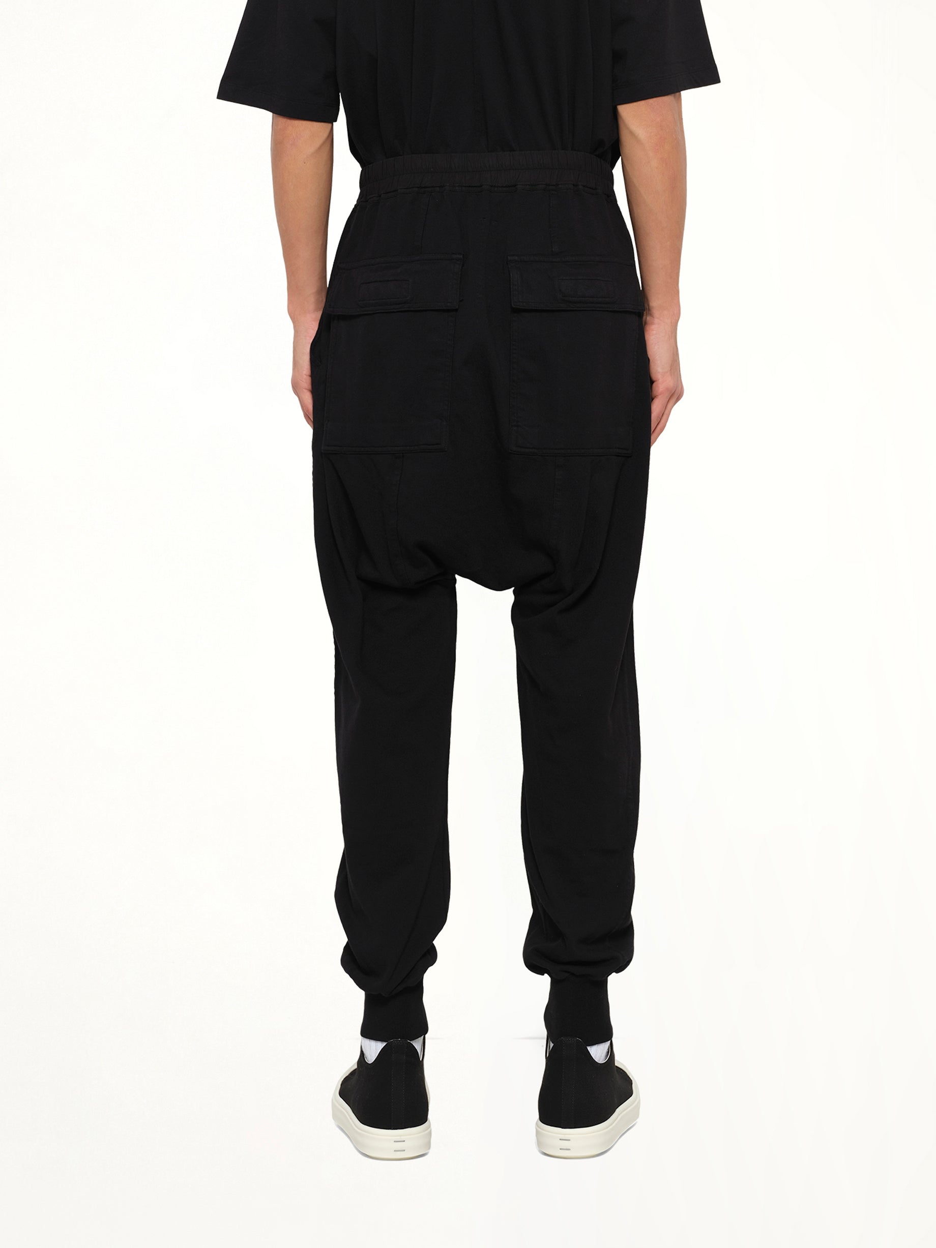 Heavy Jersey Prisoner Drawstring in Black