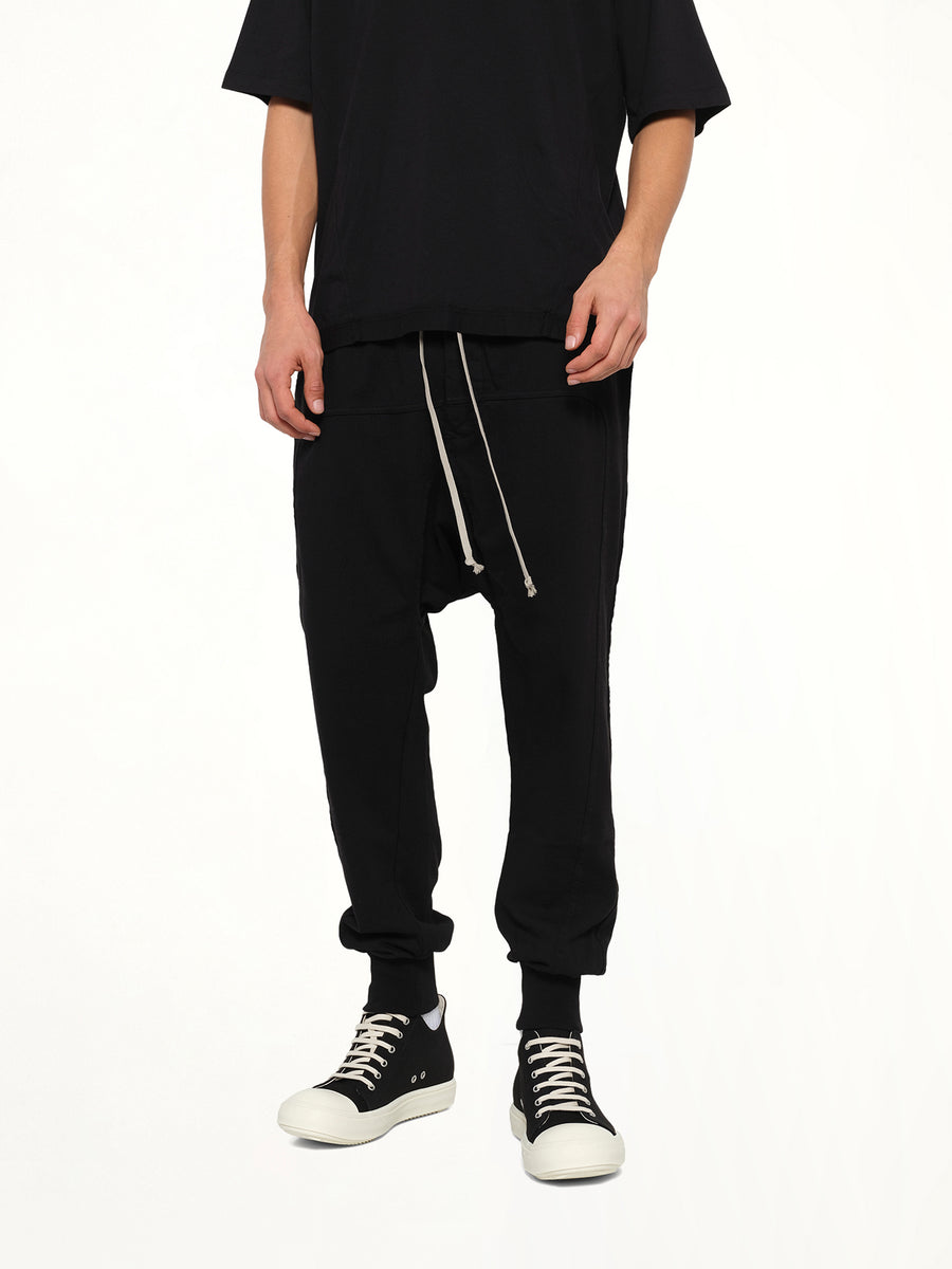 Heavy Jersey Prisoner Drawstring in Black