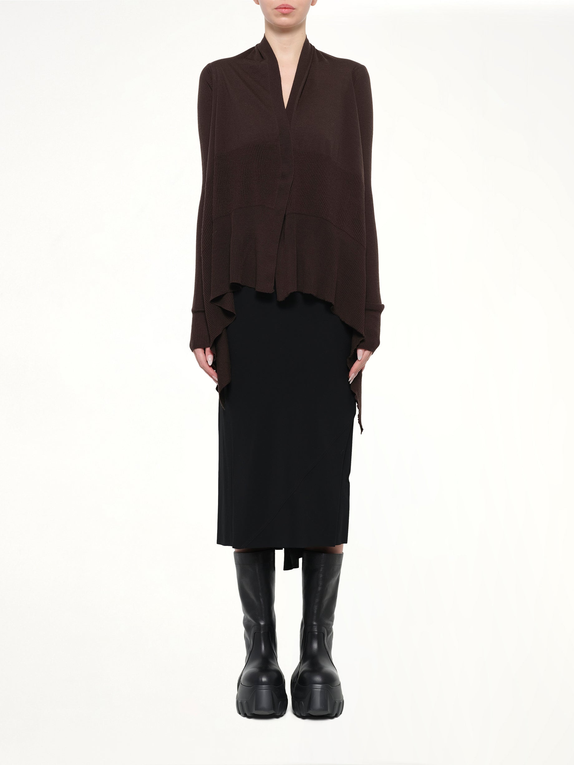 Medium Wrap Cardigan in Grease