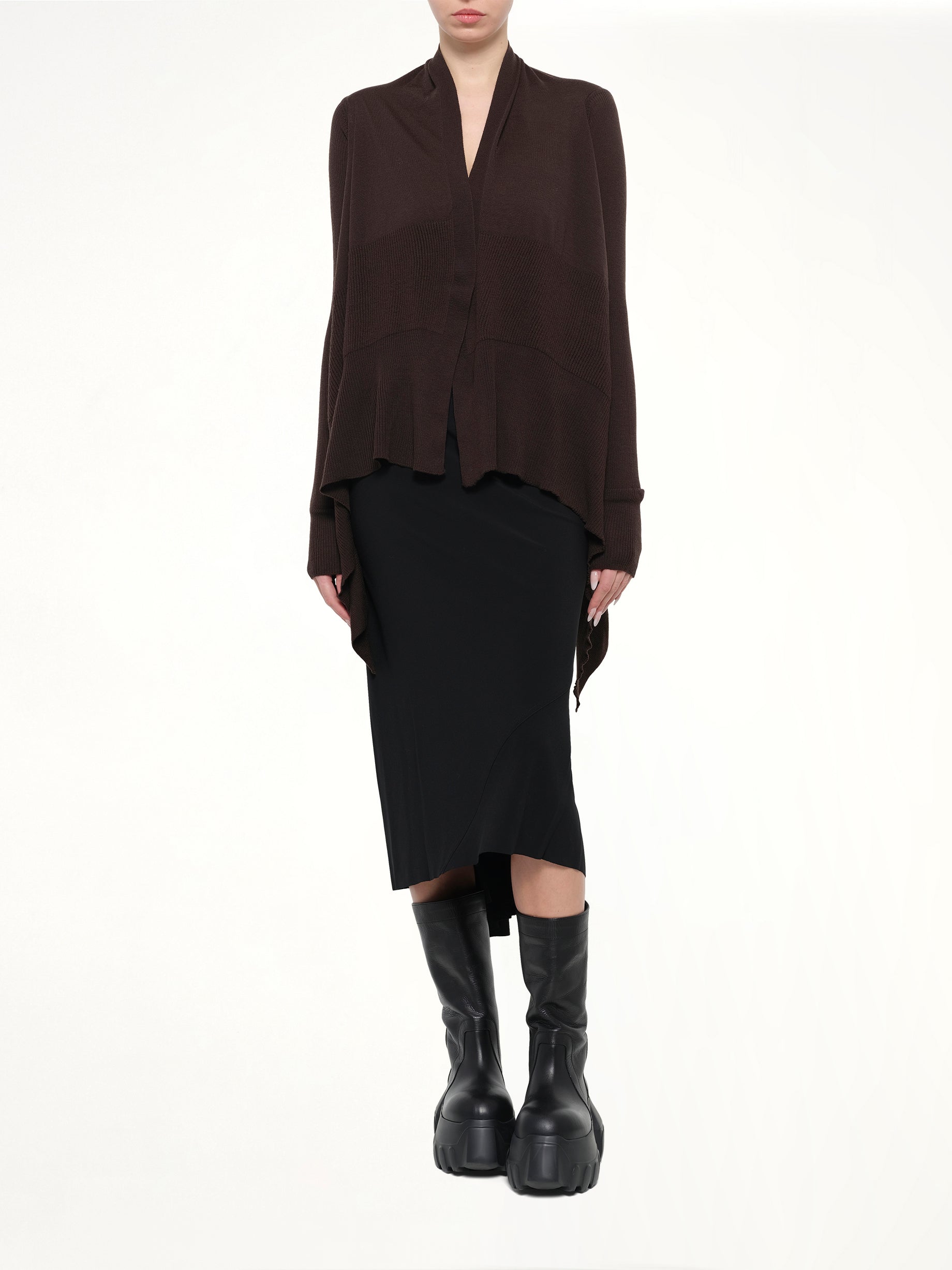 Medium Wrap Cardigan in Grease