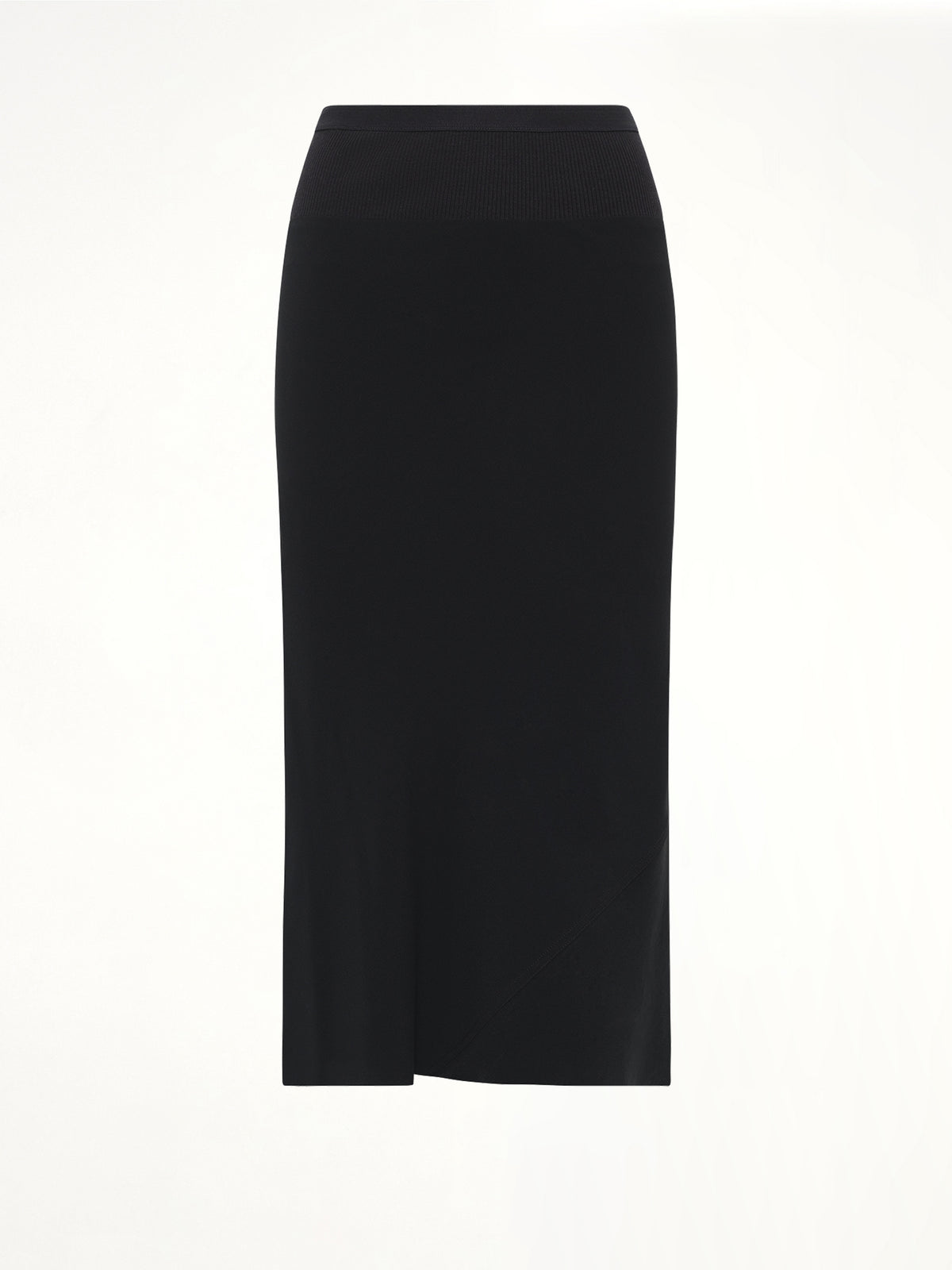 A Line Bias Skirt in Black