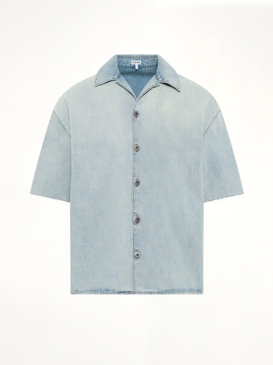 Anagram Short Sleeve Shirt in Washed Blue