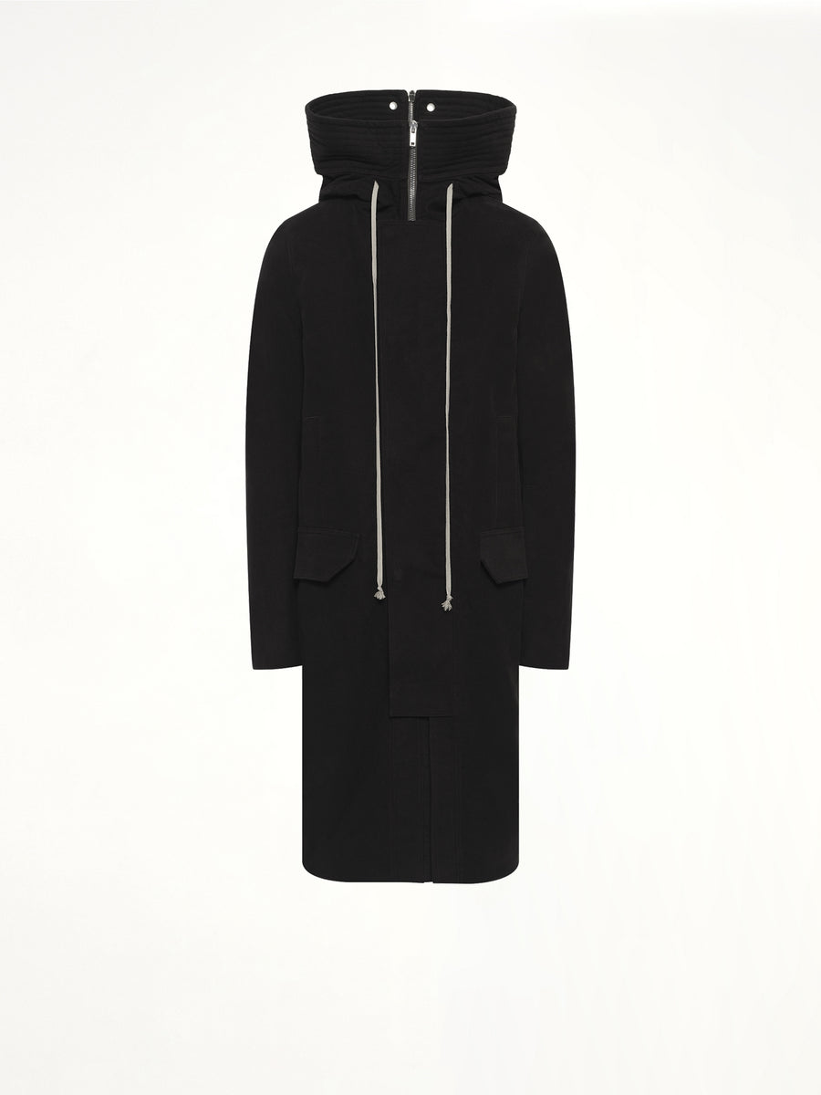 Brushed Twill Megaparka in Black