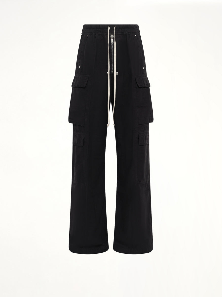 Flannel Double Cargo Jumbo Belas in Black