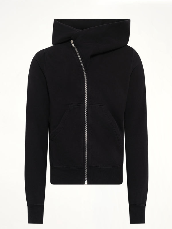 Furka Jersey Mountain Hoodie in Black