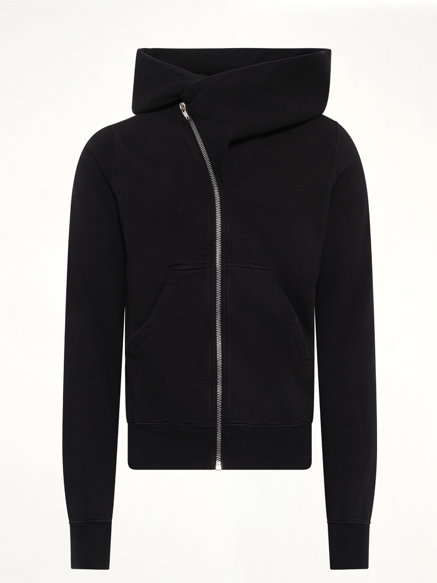 Furka Jersey Mountain Hoodie in Black