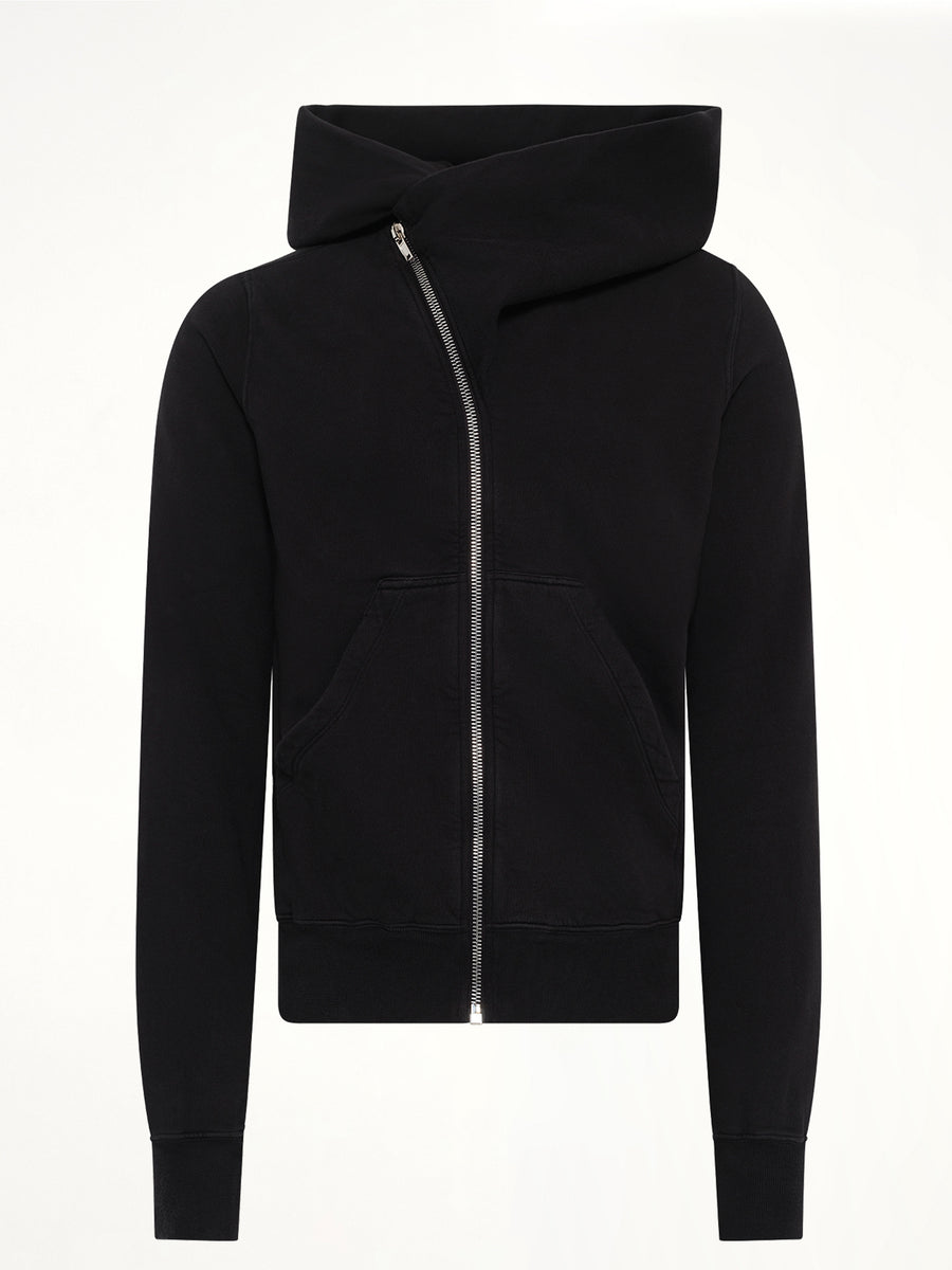 Furka Jersey Mountain Hoodie in Black